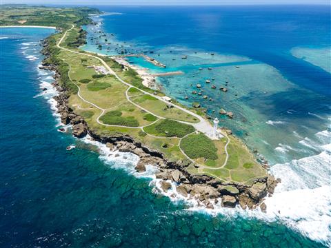 東平安名崎　空撮